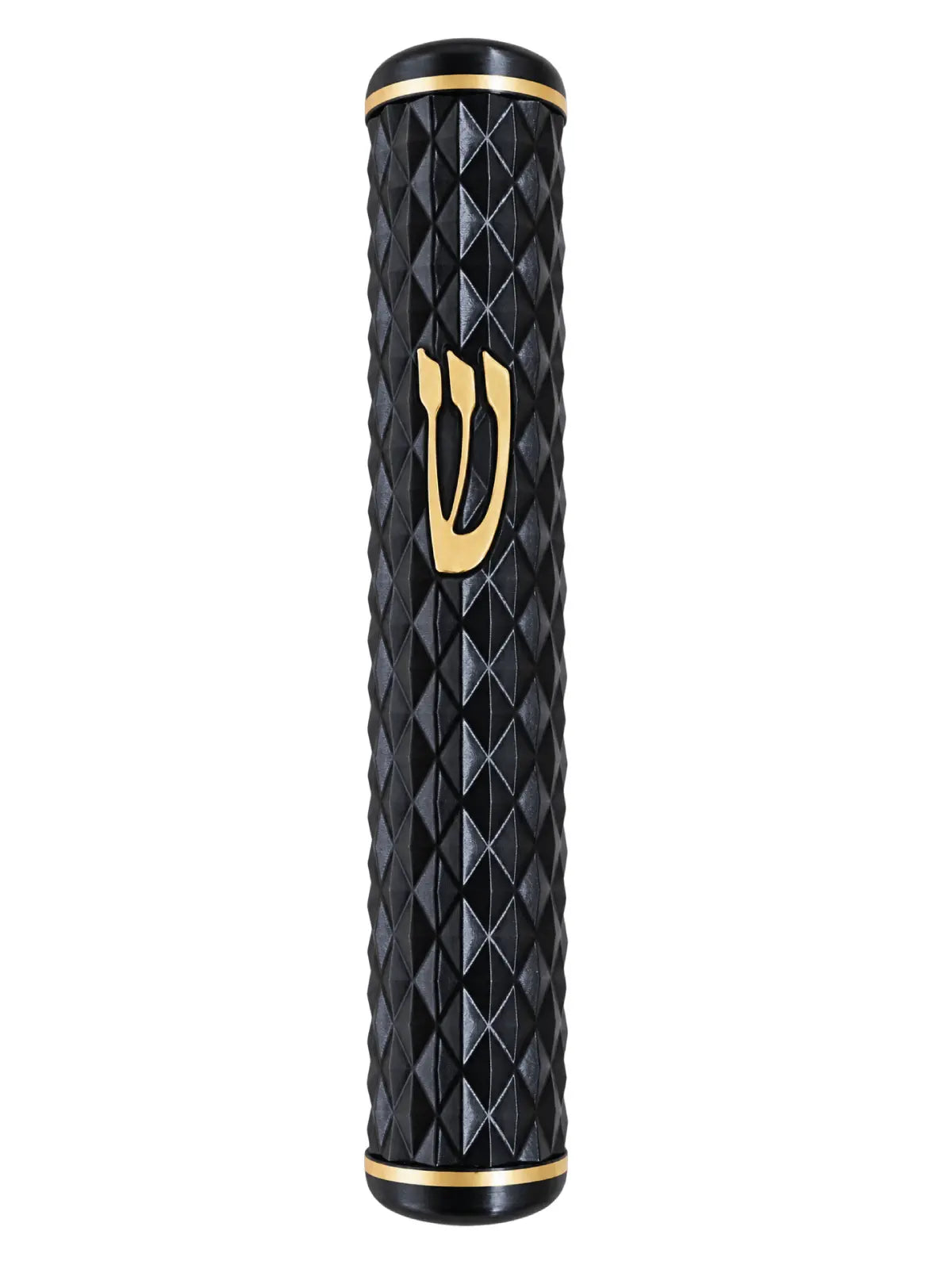 בית מזוזה דגם יהלום Diamond שחור זהב