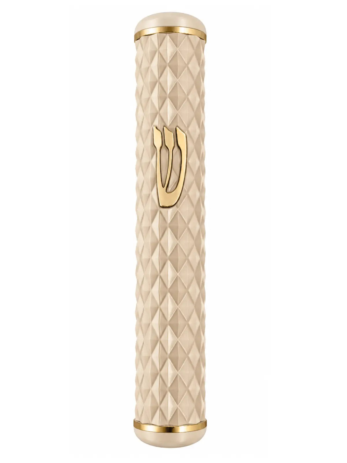 בית מזוזה דגם יהלום Diamond בז' זהב