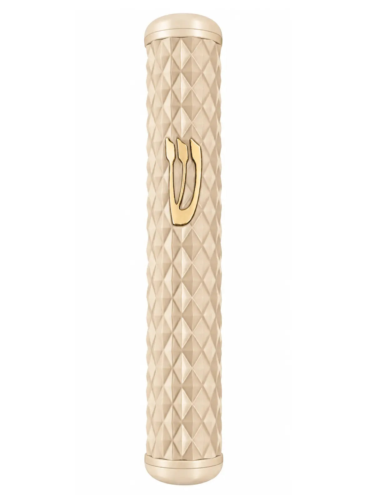 בית מזוזה דגם יהלום Diamond בז' זהב