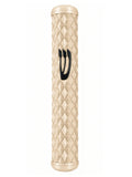 בית מזוזה דגם יהלום Diamond  בז' שחור