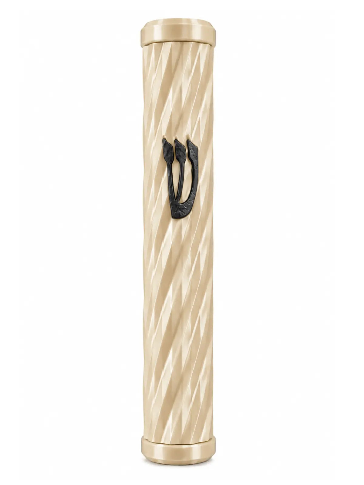 בית מזוזה דגם יהלום Diamond בז' שחור