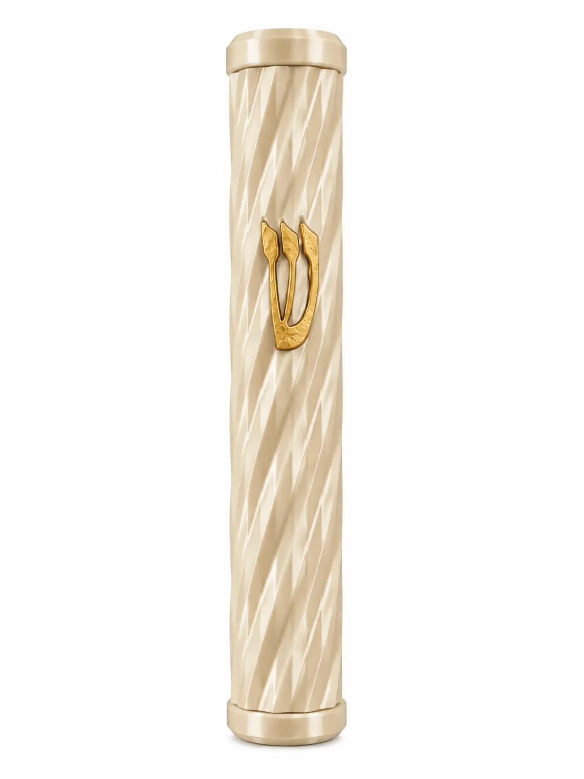 בית מזוזה דגם יהלום Diamond בז' זהב