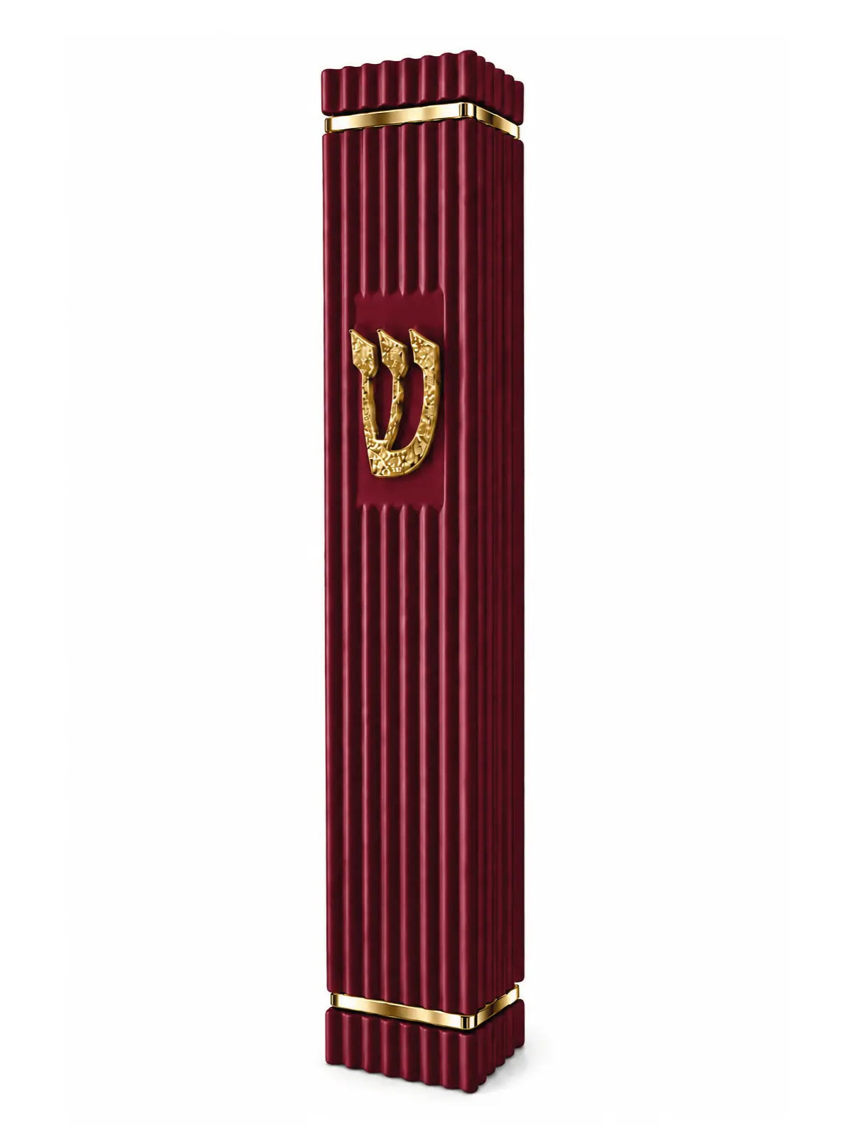 בית מזוזה דגם הרמוניה Harmony בורדו זהב