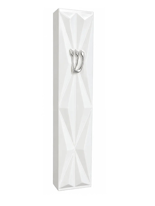 בית מזוזה דגם אור Lumina לבן כסוף