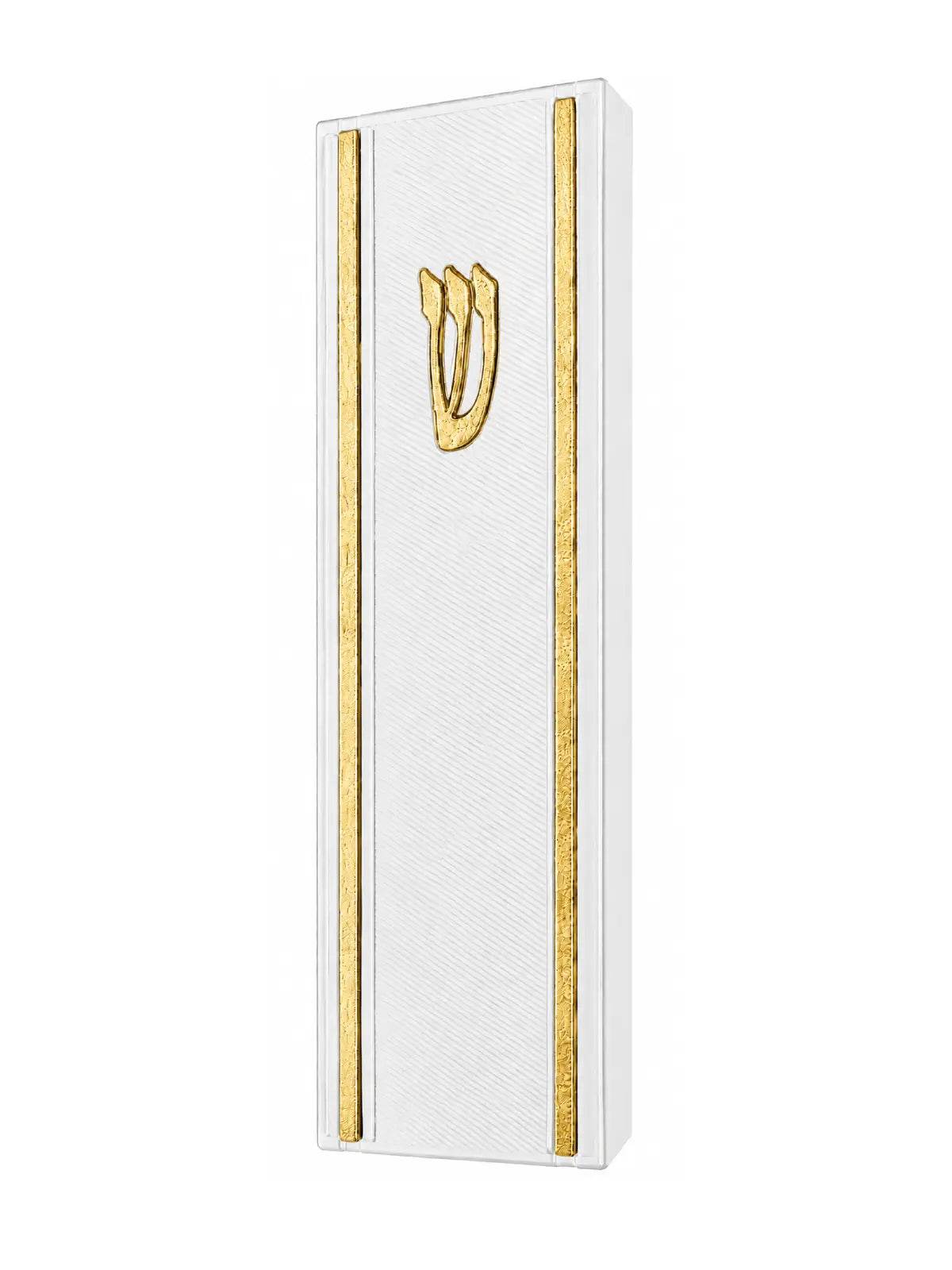 מזוזה דגם יוקרה לבן זהב luxury