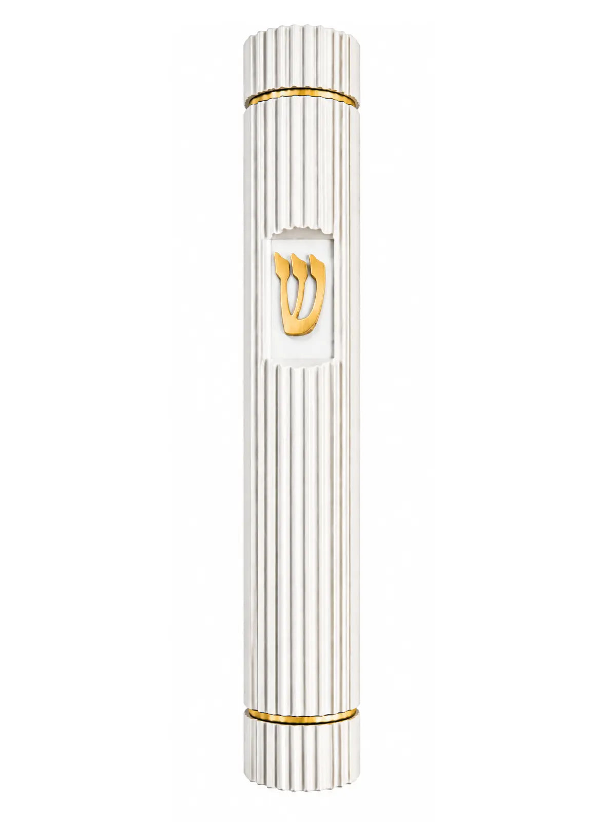 מזוזה דגם מלכות 001 לבן/זהב