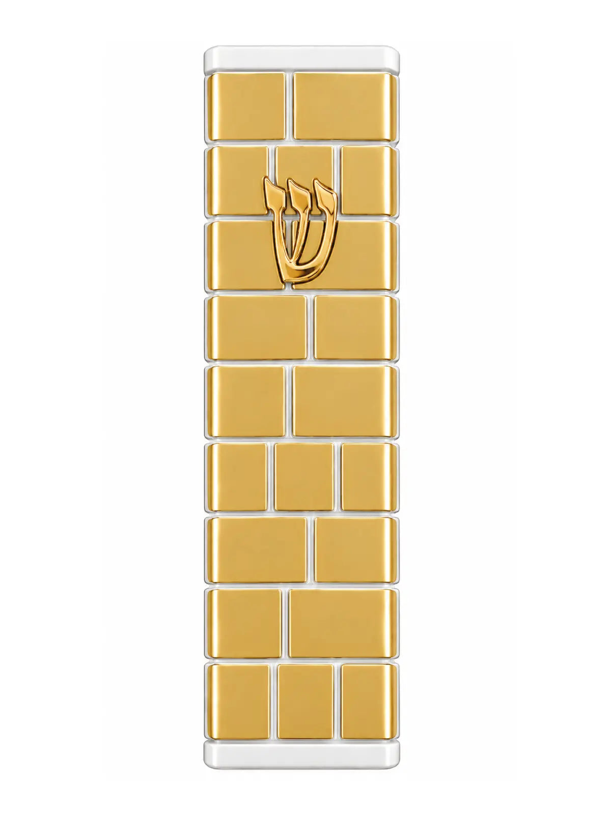 מזוזה דגם כותל זהב בית מזוזה לבן