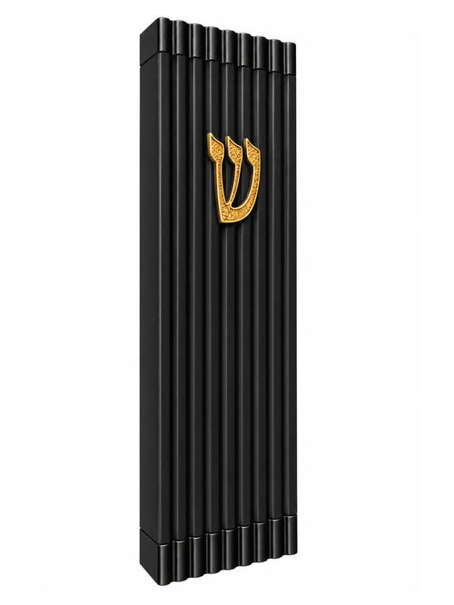 בית מזוזה דגם אורבני שחור זהב 