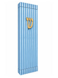 בית מזוזה דגם אורבני כחול זהב 