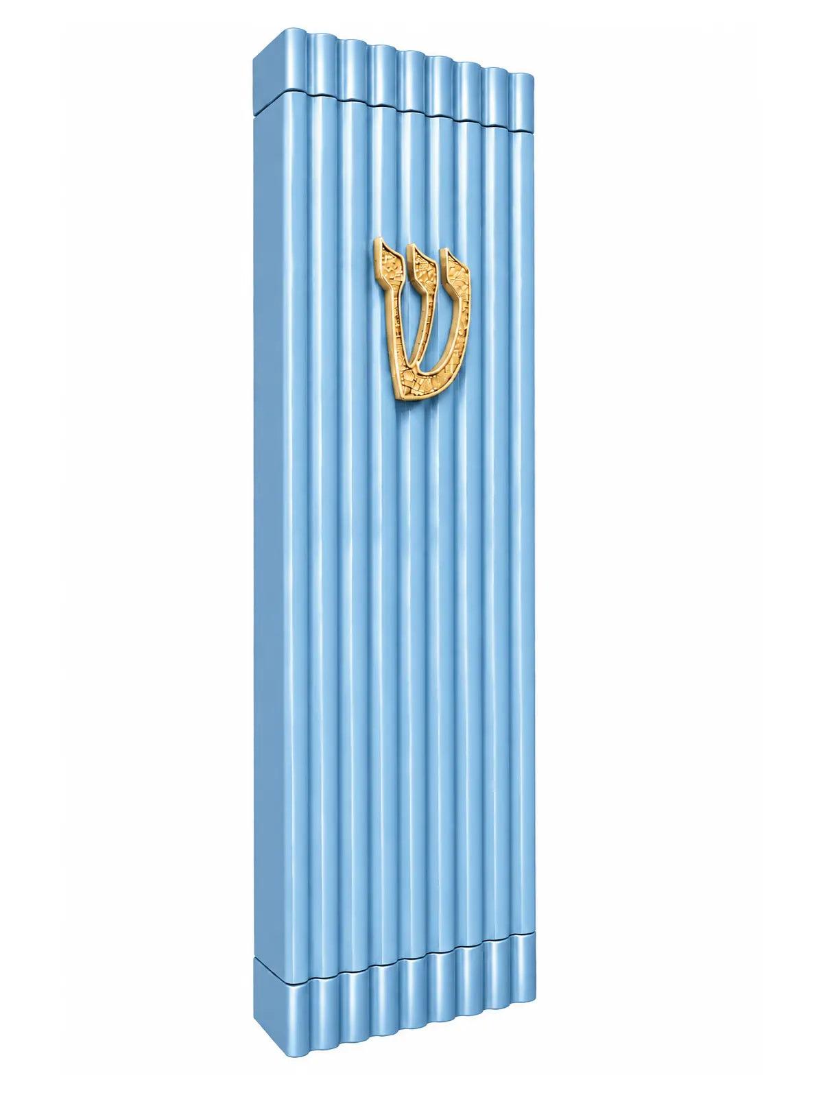 בית מזוזה דגם אורבני כחול זהב 